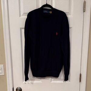 Polo by Ralph Lauren Men's Dark Blue Crewneck Sweater